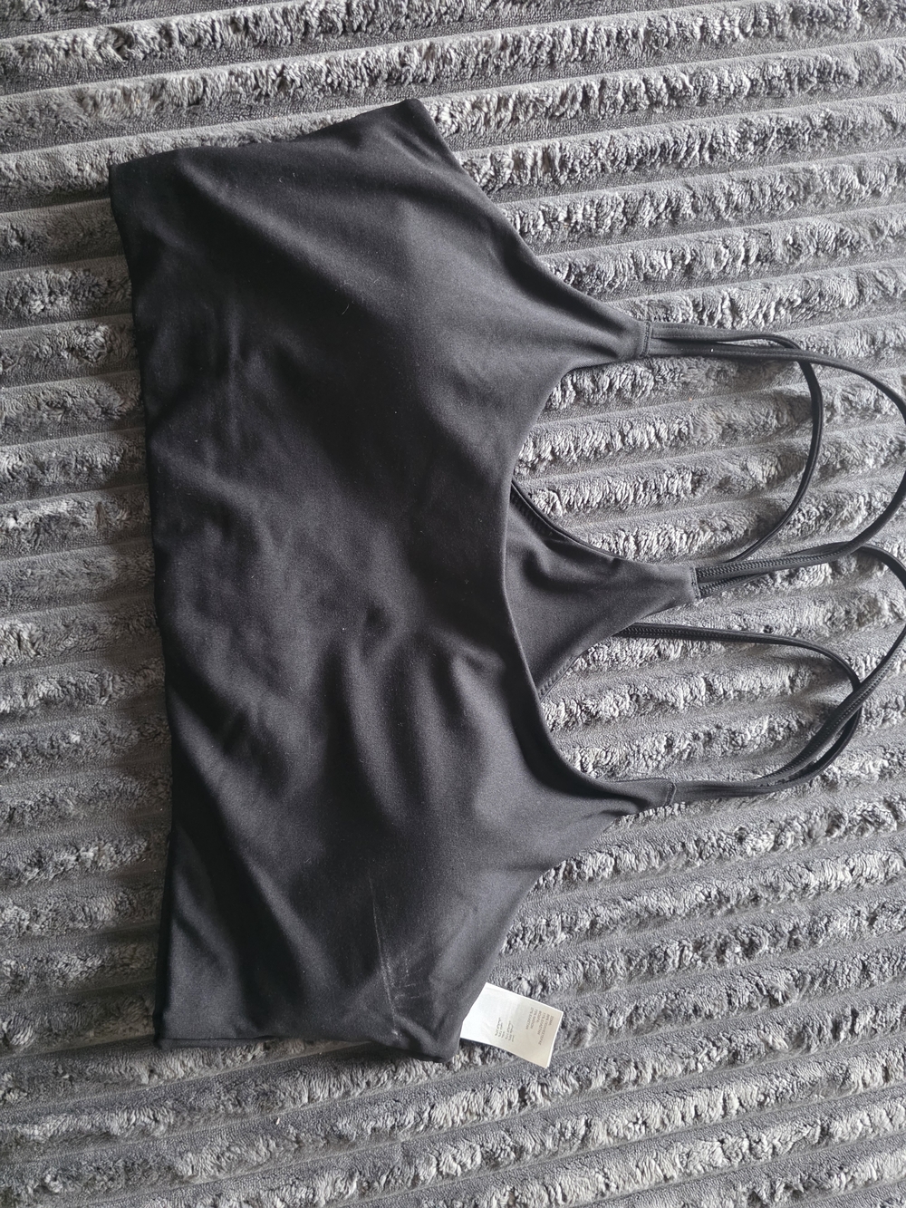 Fabletics Black Double-Strap Bralette